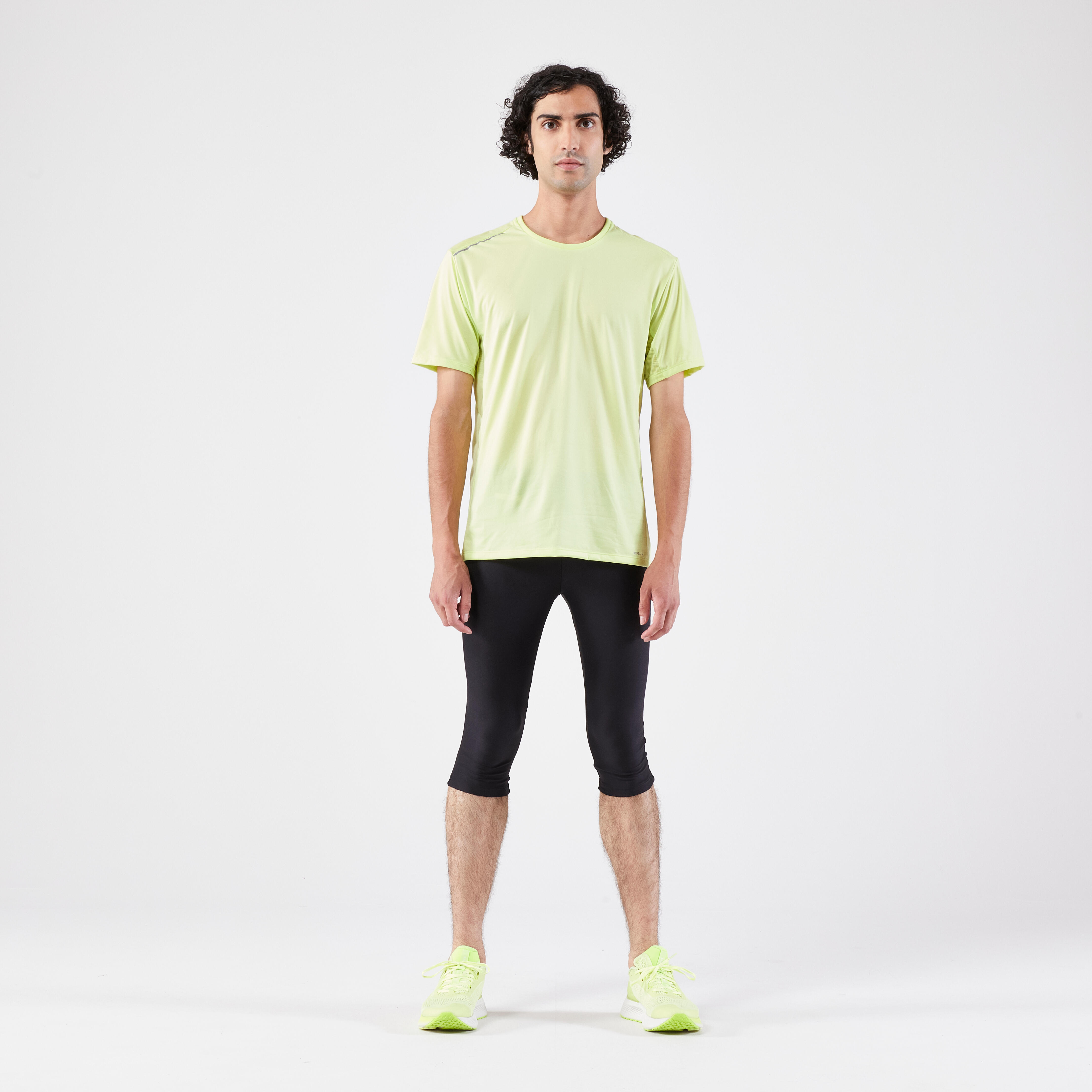 kiprun Pantaloncini da corsa da uomo - run 100 nero