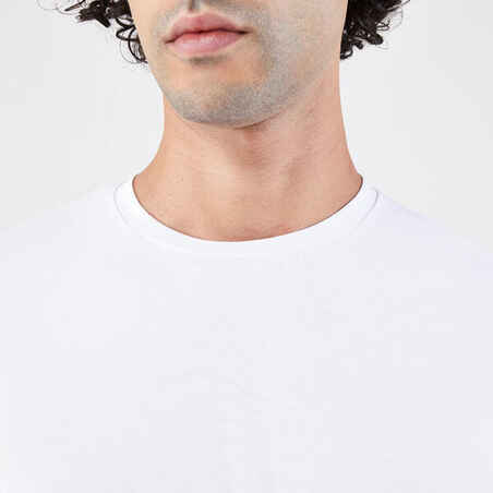 Men's Running Long-Sleeved T-Shirt Anti-UV - Kiprun Dry 500 UV White