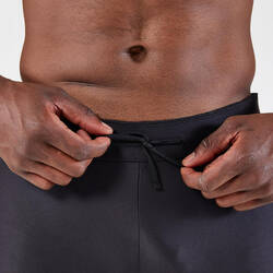 Men's Running Breathable Tights KIPRUN Run 100 Dry - Black