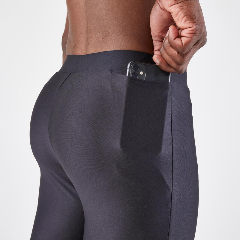 Leggings running uomo Kiprun RUN 100 neri