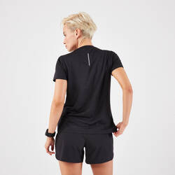 Kiprun Run 100 Women's T-Shirt Black