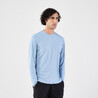 Men's Running Long-Sleeved T-Shirt Anti-UV - KIPRUN Dry 500 UV Light Blue