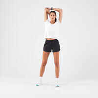 Women's Running T-Shirt White - Run 100