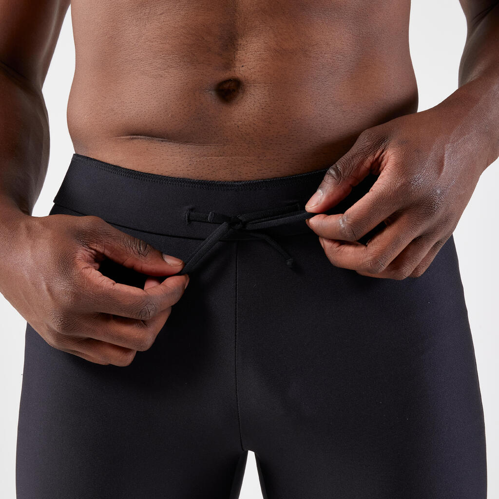 Short de running negro para hombre Kiprun Run 100