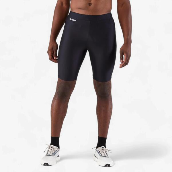 Black men's running tight shorts