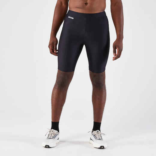 Men's warm running tights - Warm + - Grey