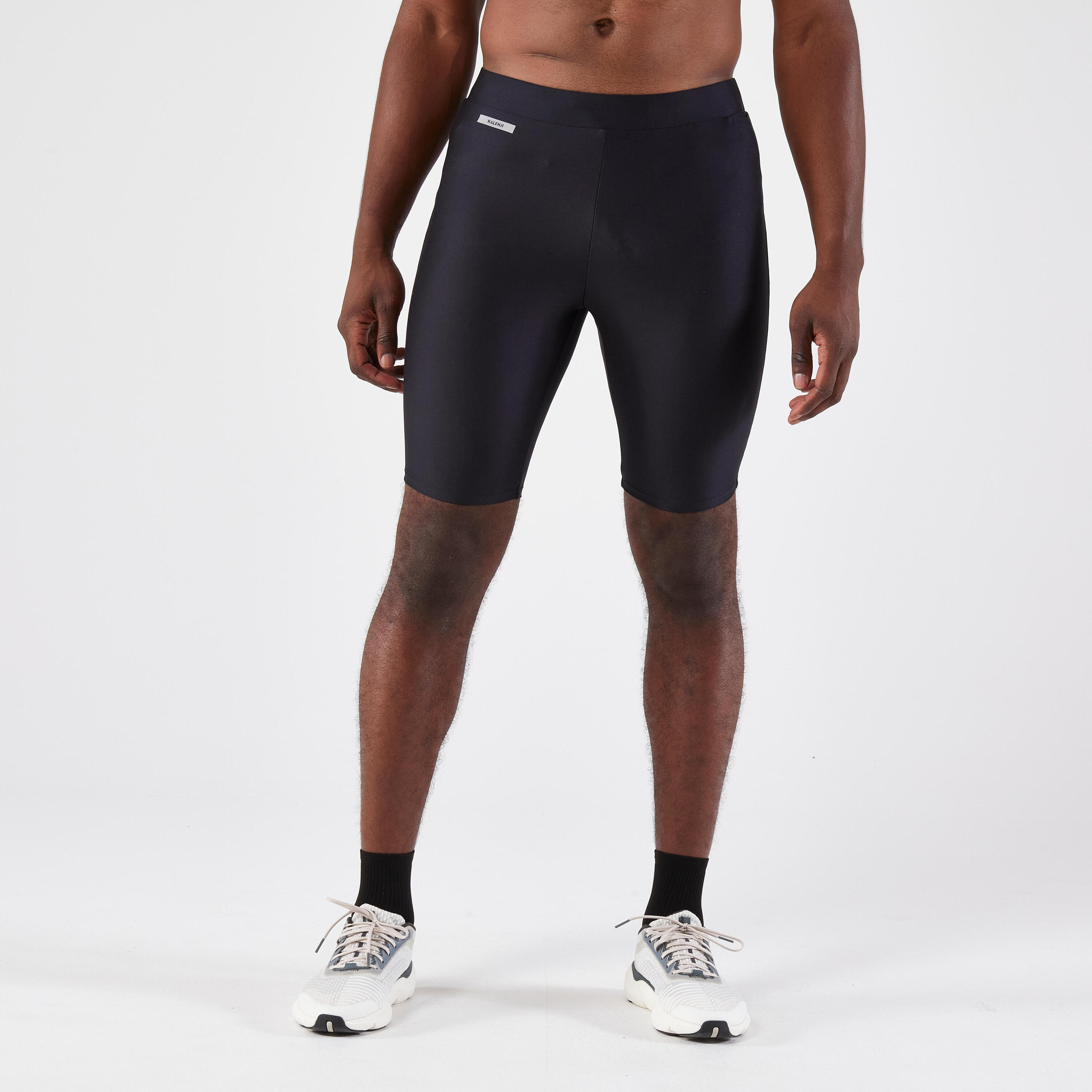 Men's Running Tight Shorts - Kiprun Run 100 Black 1/7