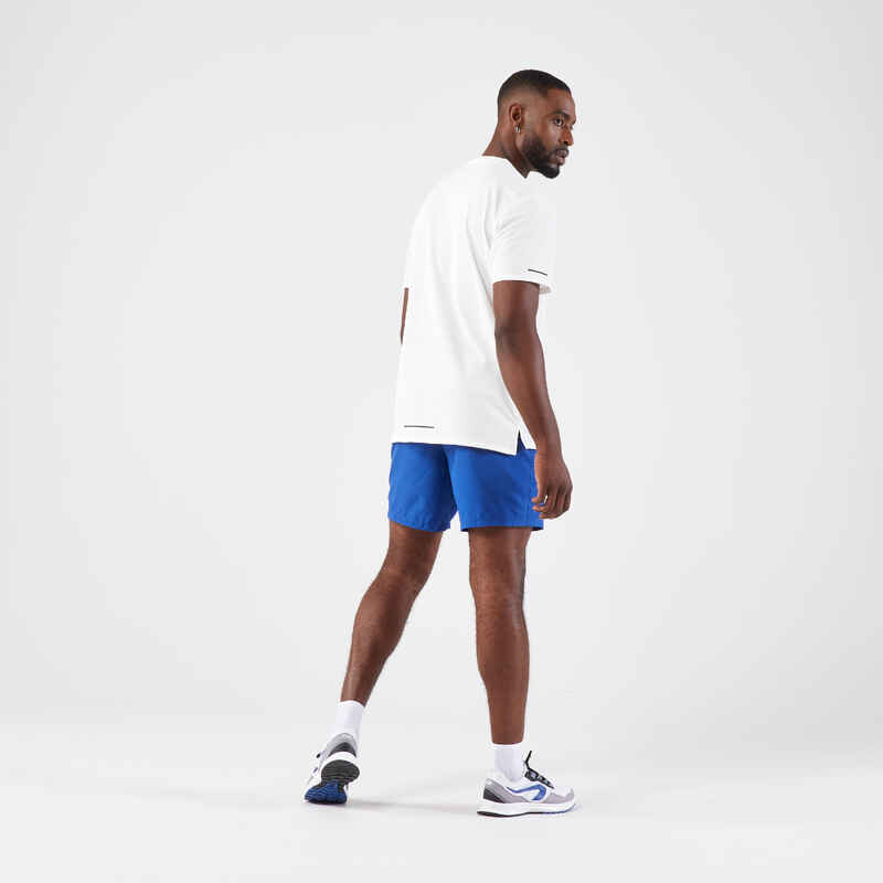 Short de running azul para hombre Kiprun Run 100