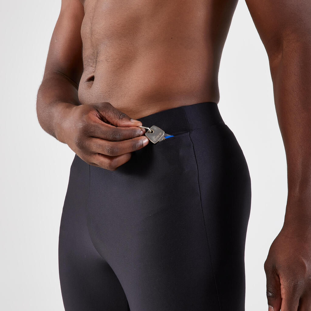 Short de running negro para hombre Kiprun Run 100