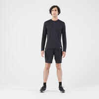 Men's Running Long-Sleeved T-Shirt Anti-UV - Kiprun Dry 500 UV Black