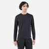 POLERA MANGA LARGA RUNNING ANTI-UV HOMBRE KIPRUN DRY 500 UV NEGRO