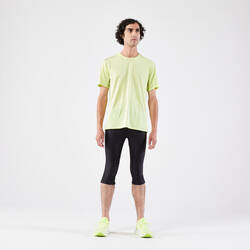 Men's Running 3/4 Tights - Kiprun Run 100 Black