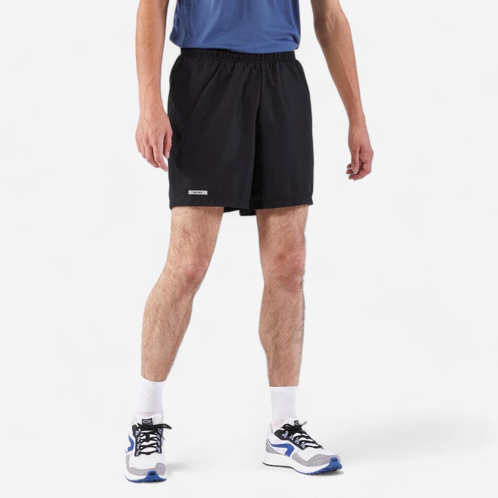 Short de running Homme - KIPRUN Run 100 Gris foncé
