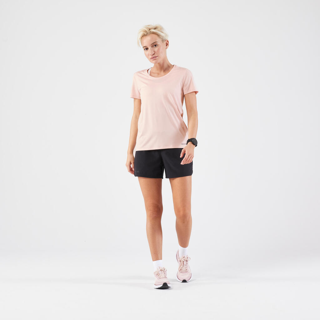 T-shirt de Running respirant Femme - KIPRUN Run 100 noir