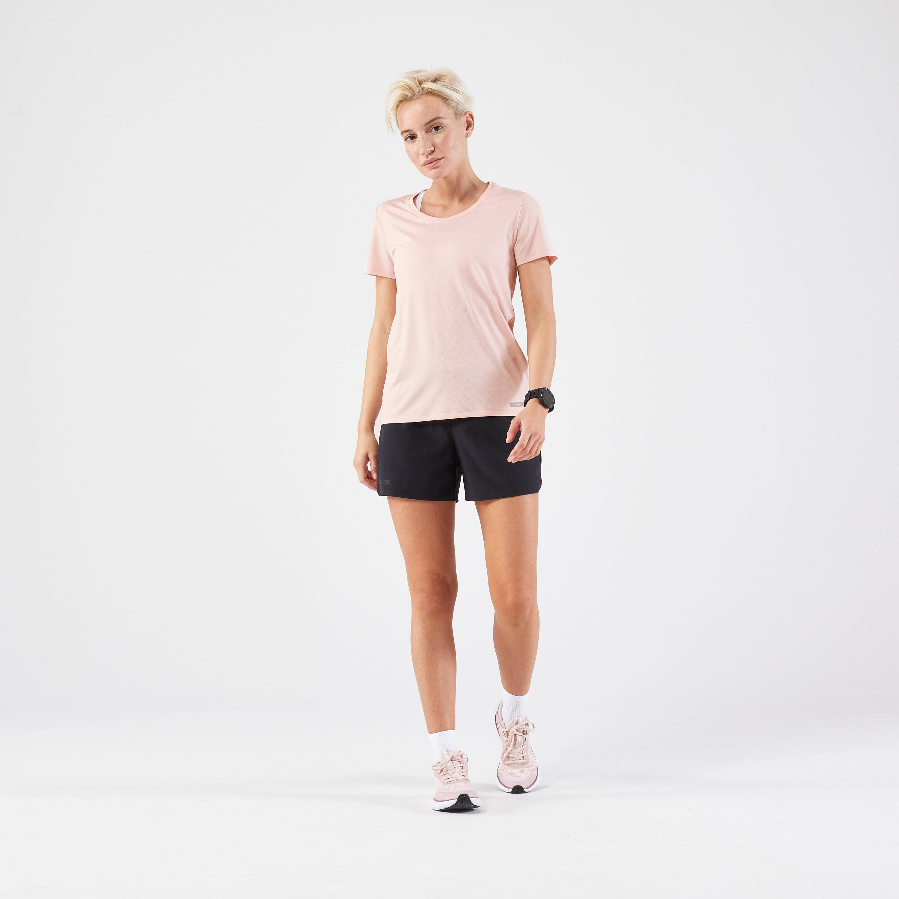 Women's Breathable Round Neck T-Shirt - Quartz Pink -  2