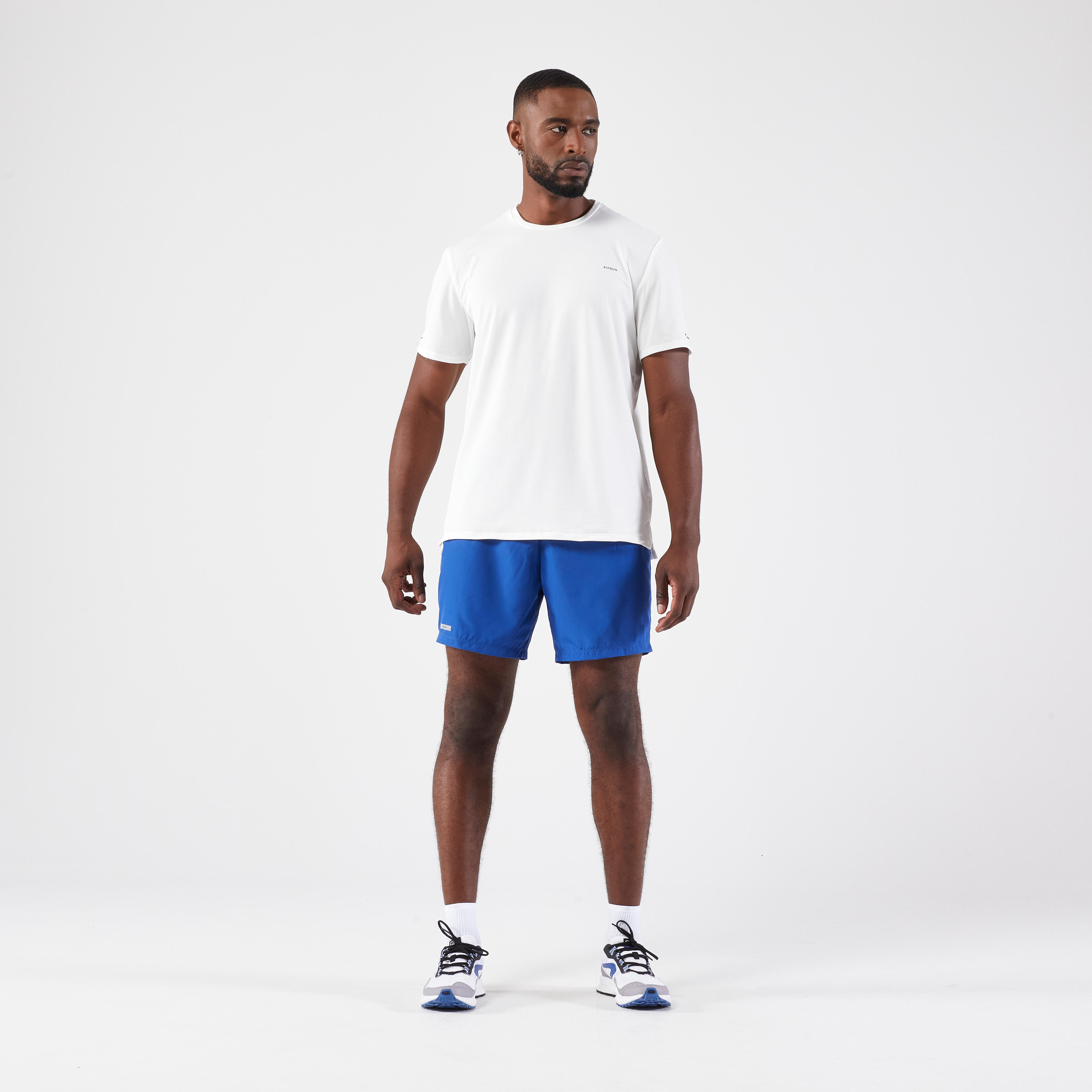 KIPRUN Pánske bežecké šortky Run 100 modré 3XL · záber 7