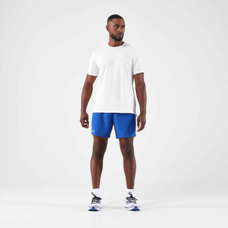 Short de running azul para hombre Kiprun Run 100