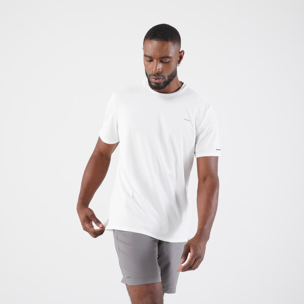 Short de running Homme - KIPRUN Run 500 Dry Gris granit