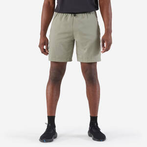 Men's Running Shorts-KIPRUN Run 500 Dry-Grey sage