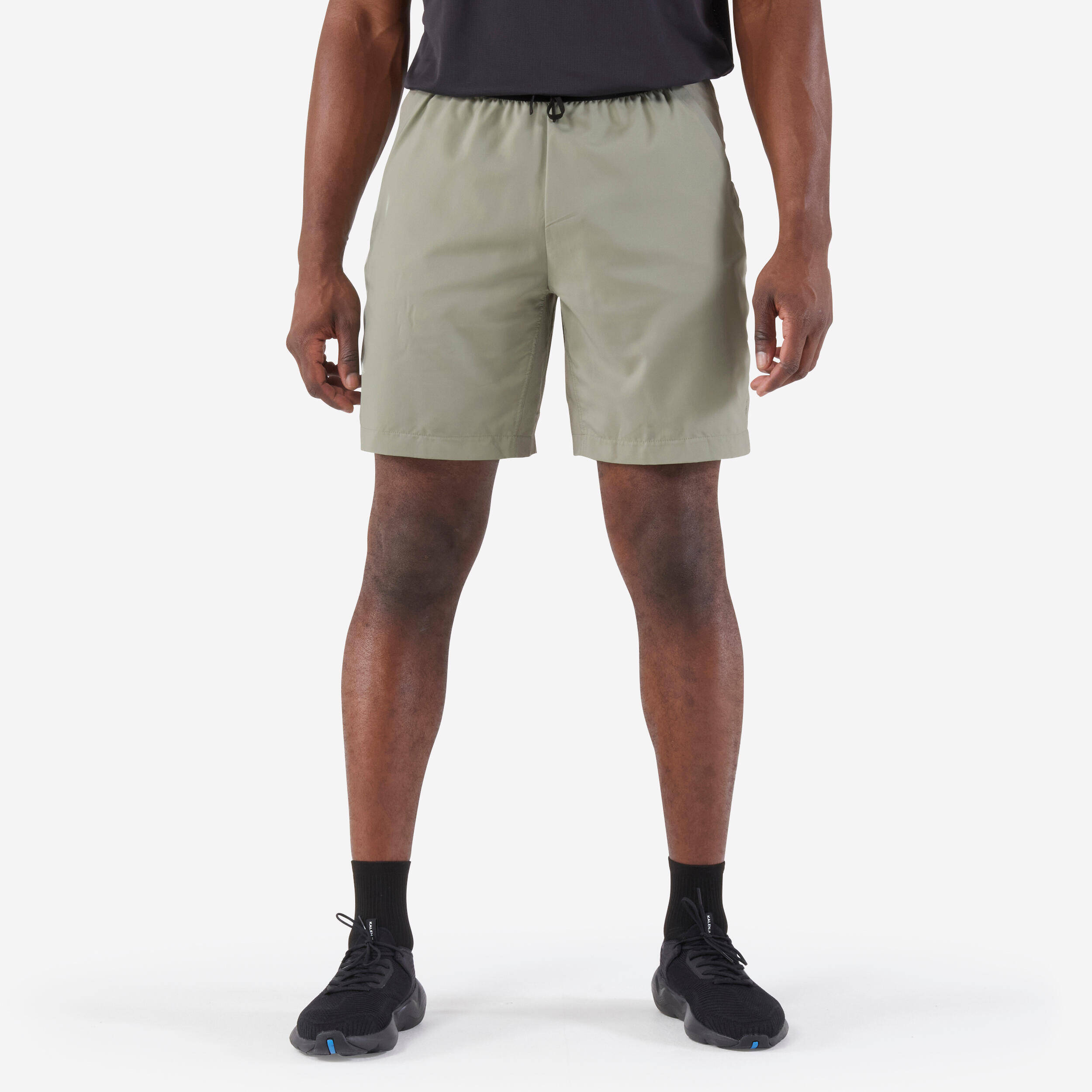 Men's Running Shorts-KIPRUN Run 500 Dry-Grey sage -  1