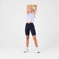Women's Running Cycling Shorts - KIPRUN Run 500 Comfort - Navy Blue