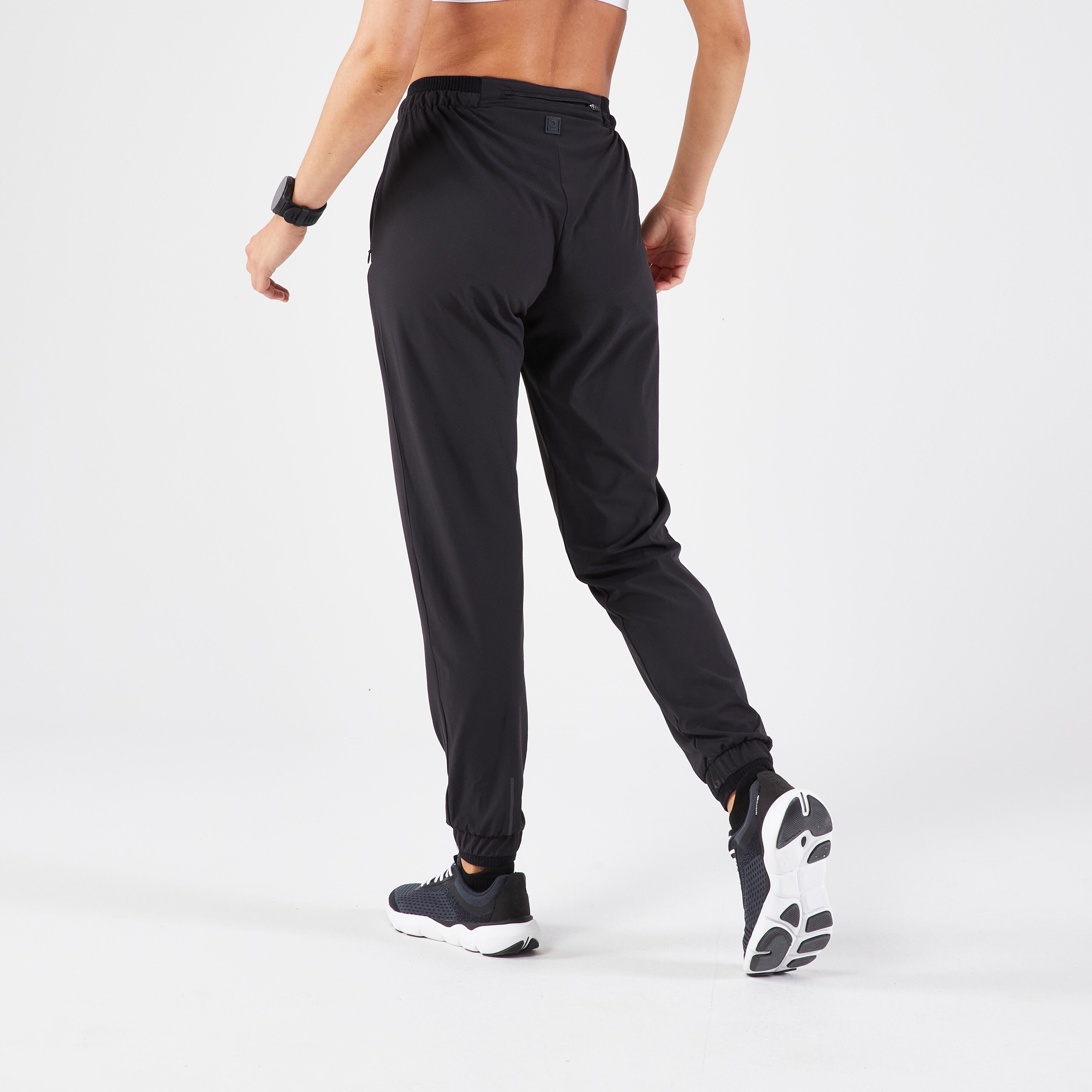 Women's Breathable Jogging Pants – Run Dry Black - Black - Kalenji -  Decathlon