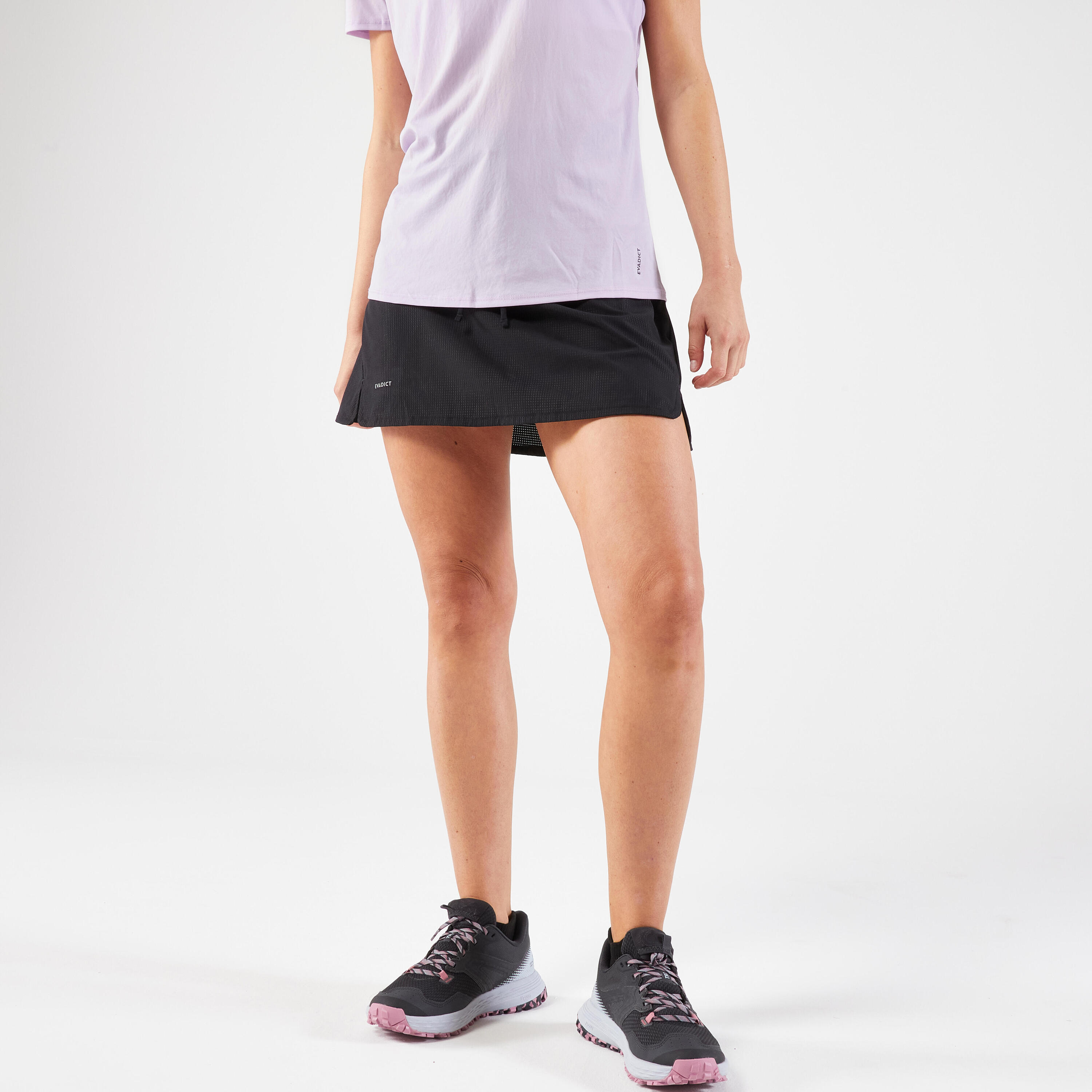 WOMEN'S TRAIL RUNNING SKORT - BLACK 1/10