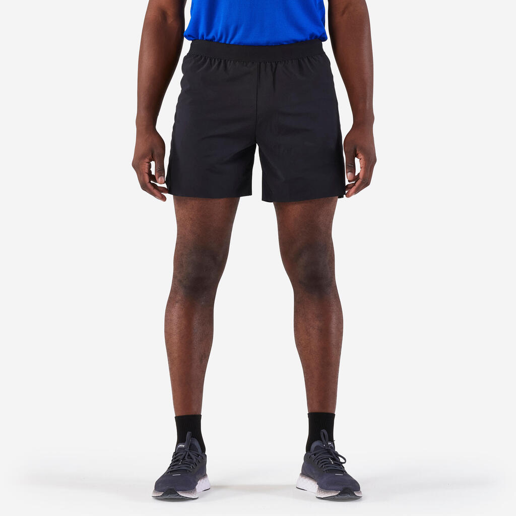 Laufshorts Herren - Run 500 Comfort grau