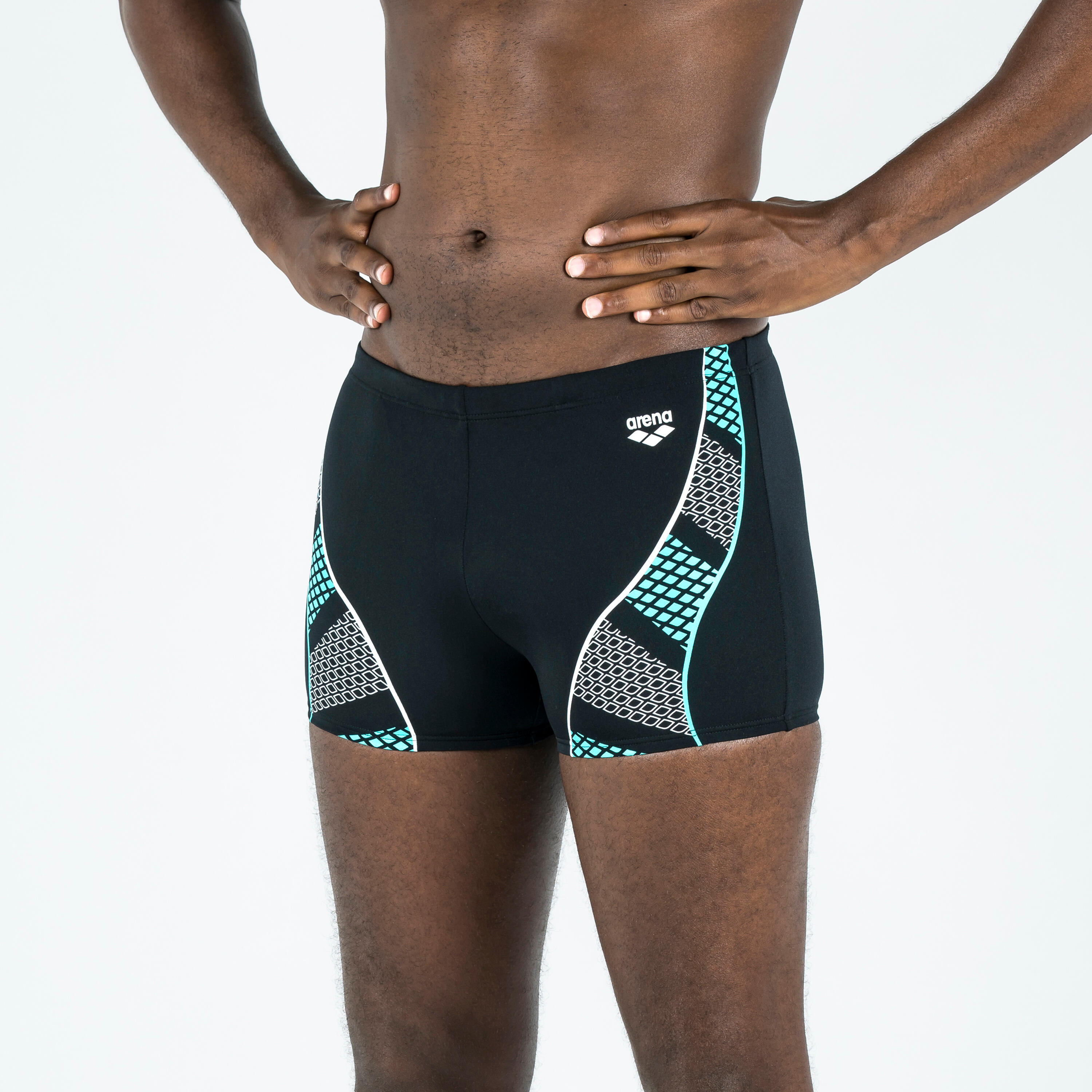 Maillot De Bain Boxer Homme ARENA Noir Bleu 3/5
