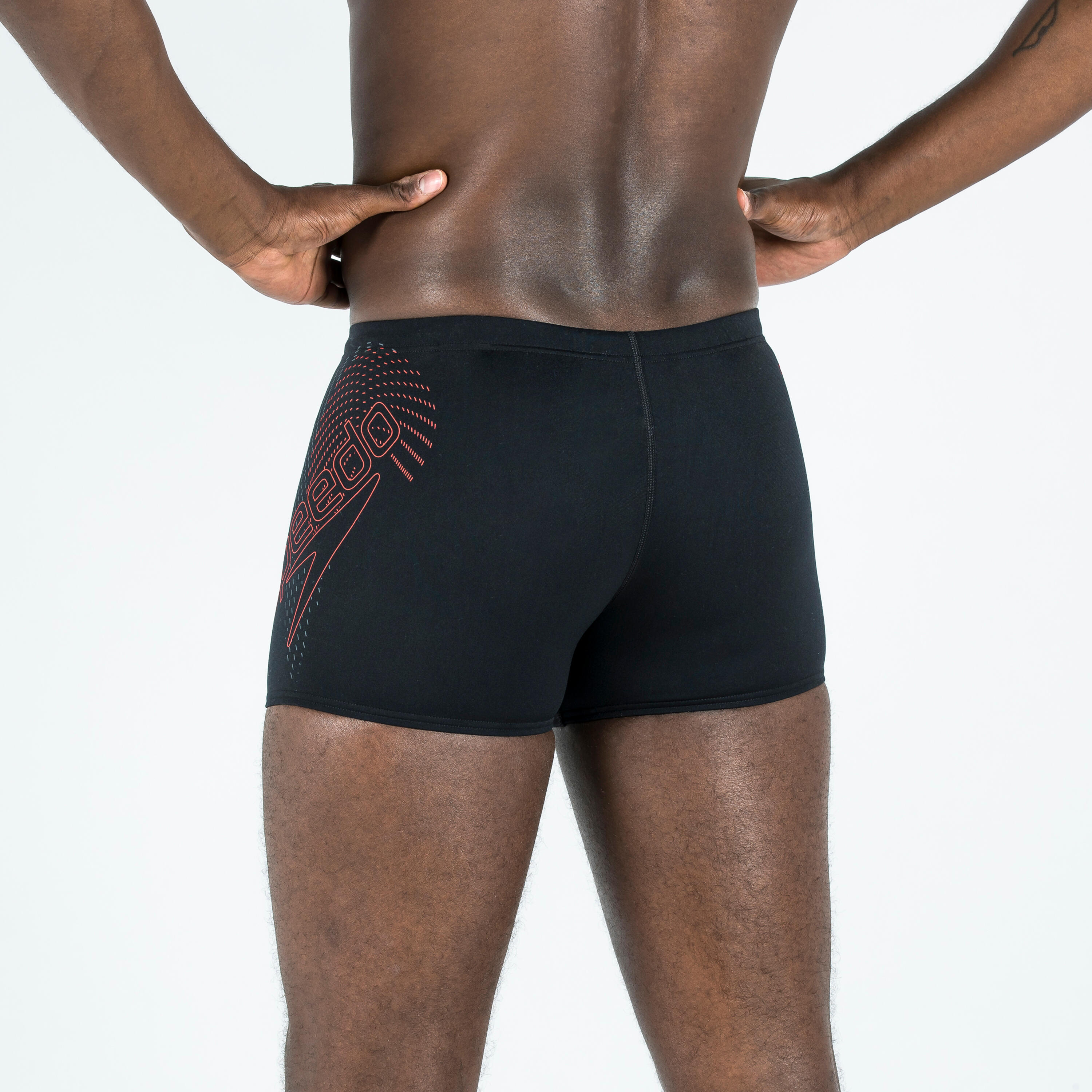 Maillot De Bain Boxer SPEEDO Homme Noir Rouge 3/5