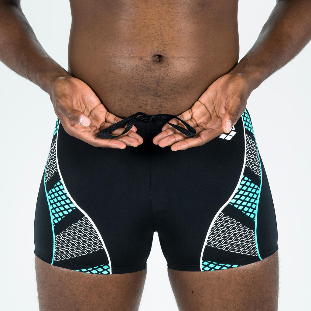 Men's Swimming Boxers ARENA Black Blue