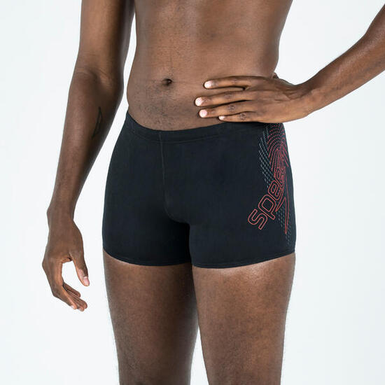 Maillot De Bain Boxer SPEEDO Homme Noir Rouge