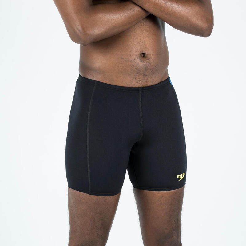 Bañador Hombre natación Bóxer Speedo Boost Negro Amarillo