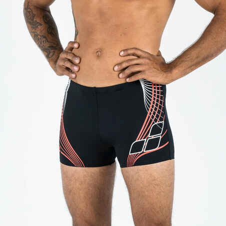 Men's Swimming Boxers ARENA Black Red