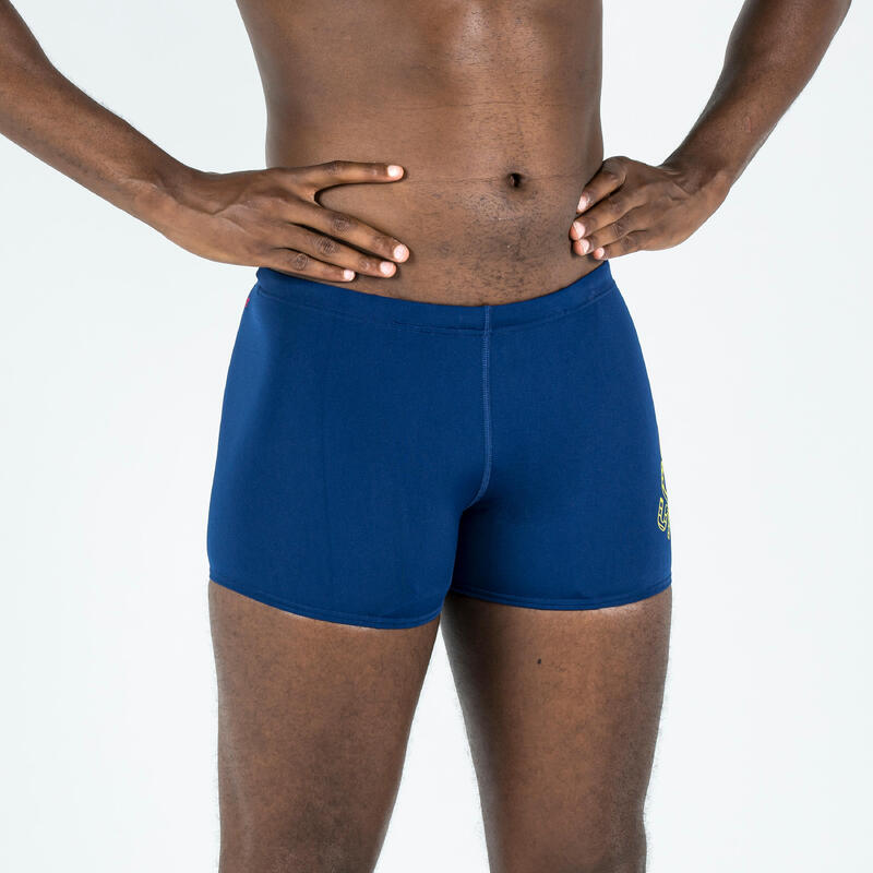 Badehose Boxer Herren - Speedo Multi blau/gelb