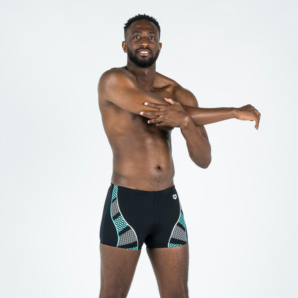 Men's Swimming Boxers ARENA Black Blue