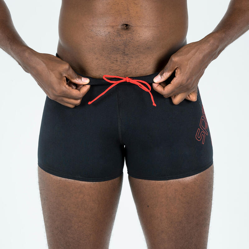 Maillot De Bain Boxer SPEEDO Homme Noir Rouge