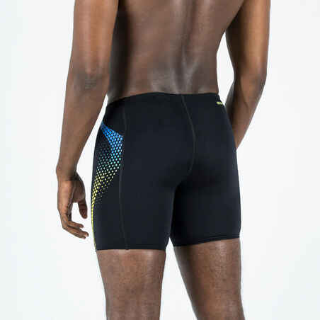 Men's Long boxer swim shorts SPEEDO BOOST black yellow