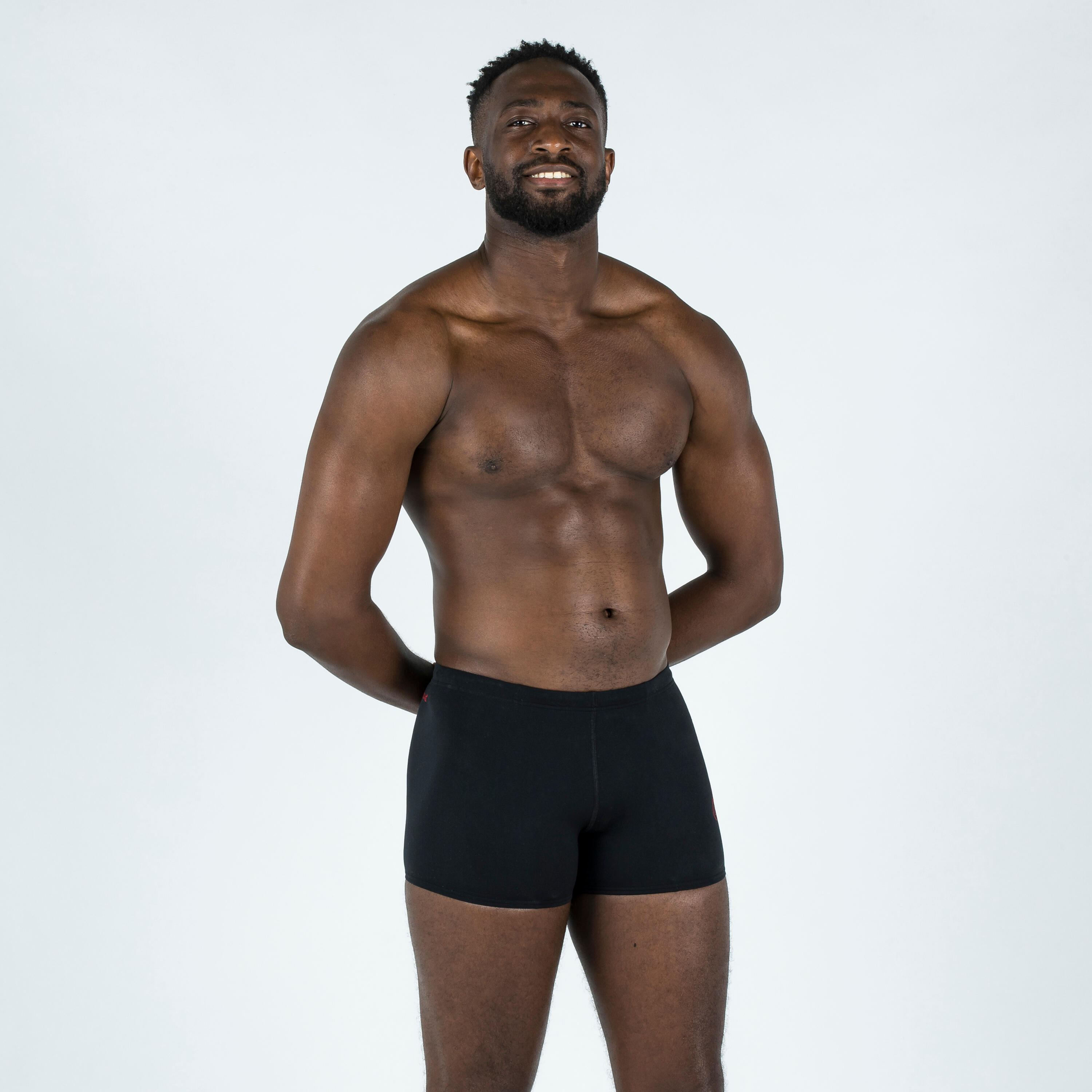 Maillot De Bain Boxer SPEEDO Homme Noir Rouge 2/5