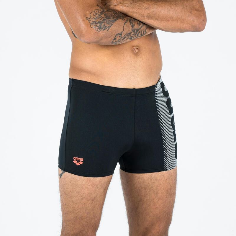 Badehose Boxer Herren Arena - schwarz 