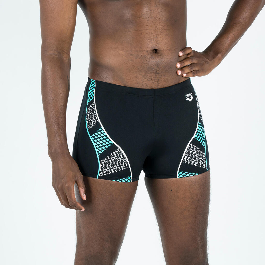 Men's Swimming Boxers ARENA Black Blue