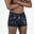 Badehose Boxer - 500 Fiti Bask schwarz/lila 