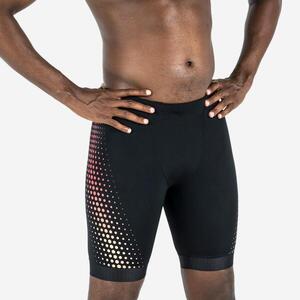 Bañador Hombre natación jammer Negro Mesh Rojo