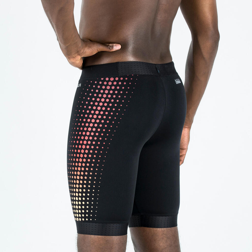 Jammer de Natation Fiti  Noir mesh rouge