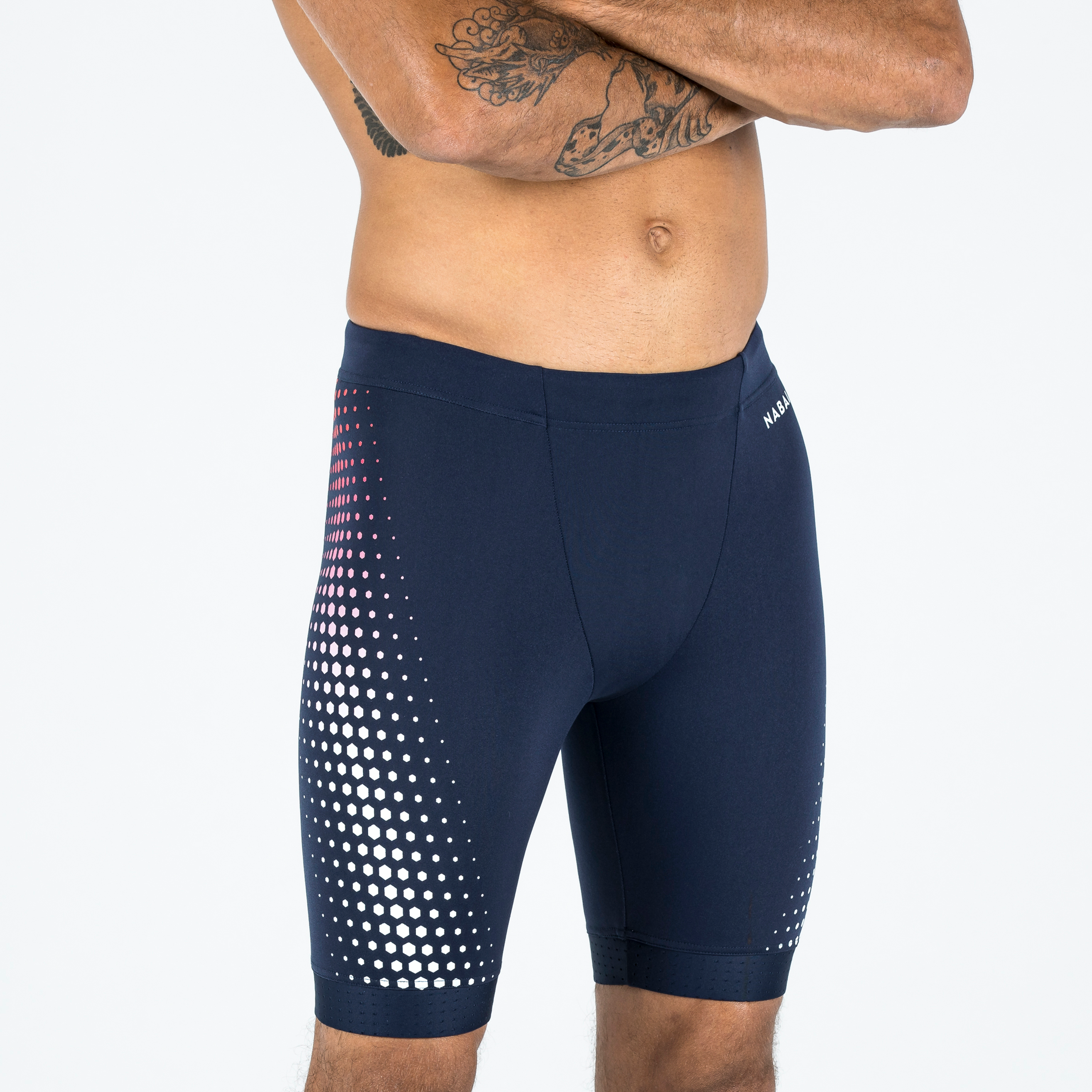 Jammer de Natation Fiti  Bleu mesh rouge