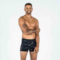 Men's BOXER 500 FITI BASK BLACK PURPLE