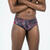 MAILLOT DE BAIN NATATION HOMME  SLIP 900 PRINT ALL GRAN ROUGE