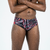 MAILLOT DE BAIN NATATION HOMME  SLIP 900 PRINT ALL GRAN ROUGE