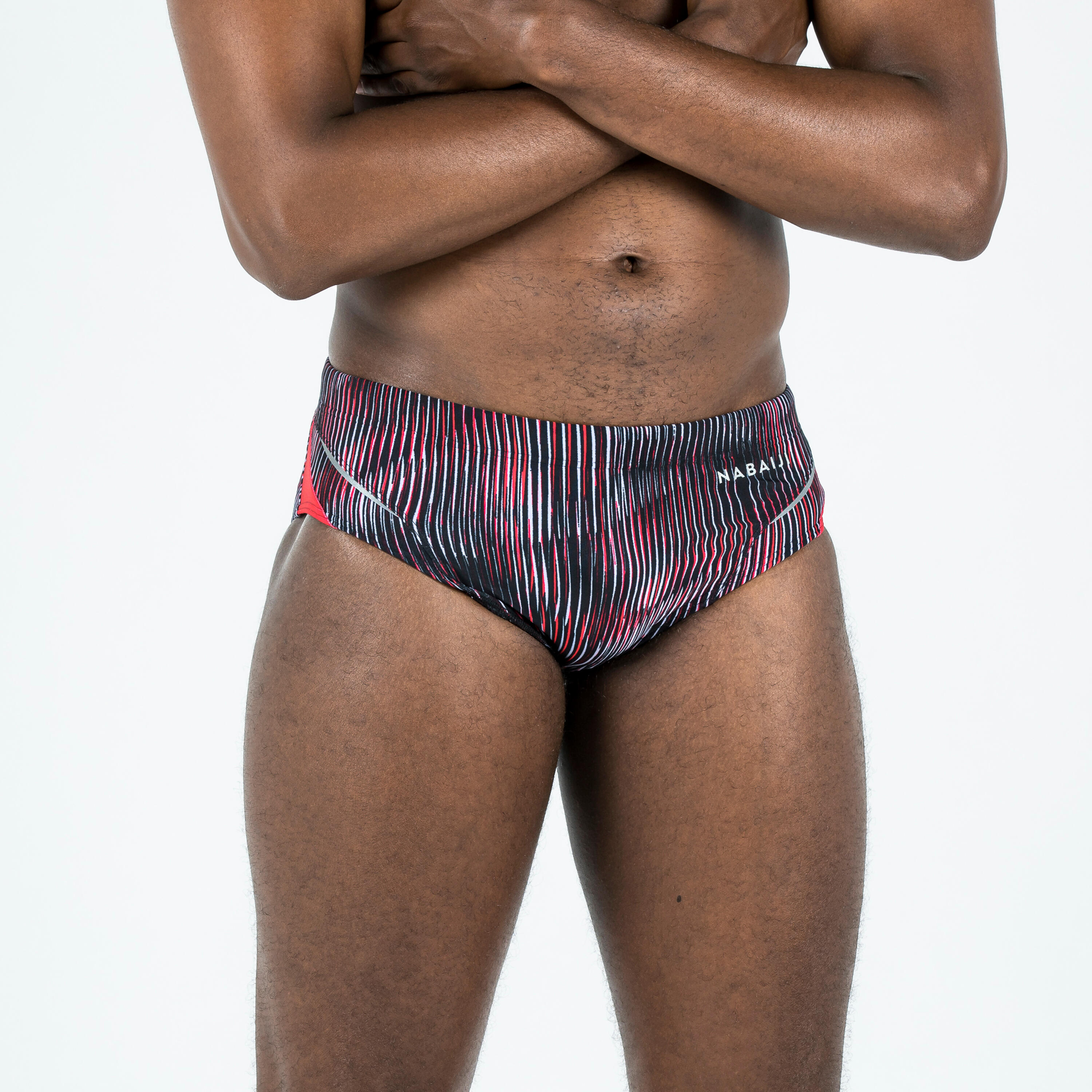 Nabaiji - Maillot De Bain Natation Homme Slip 900 Print All Gran Rouge - Slip De Bain - Natation - - 44l - Decathlon