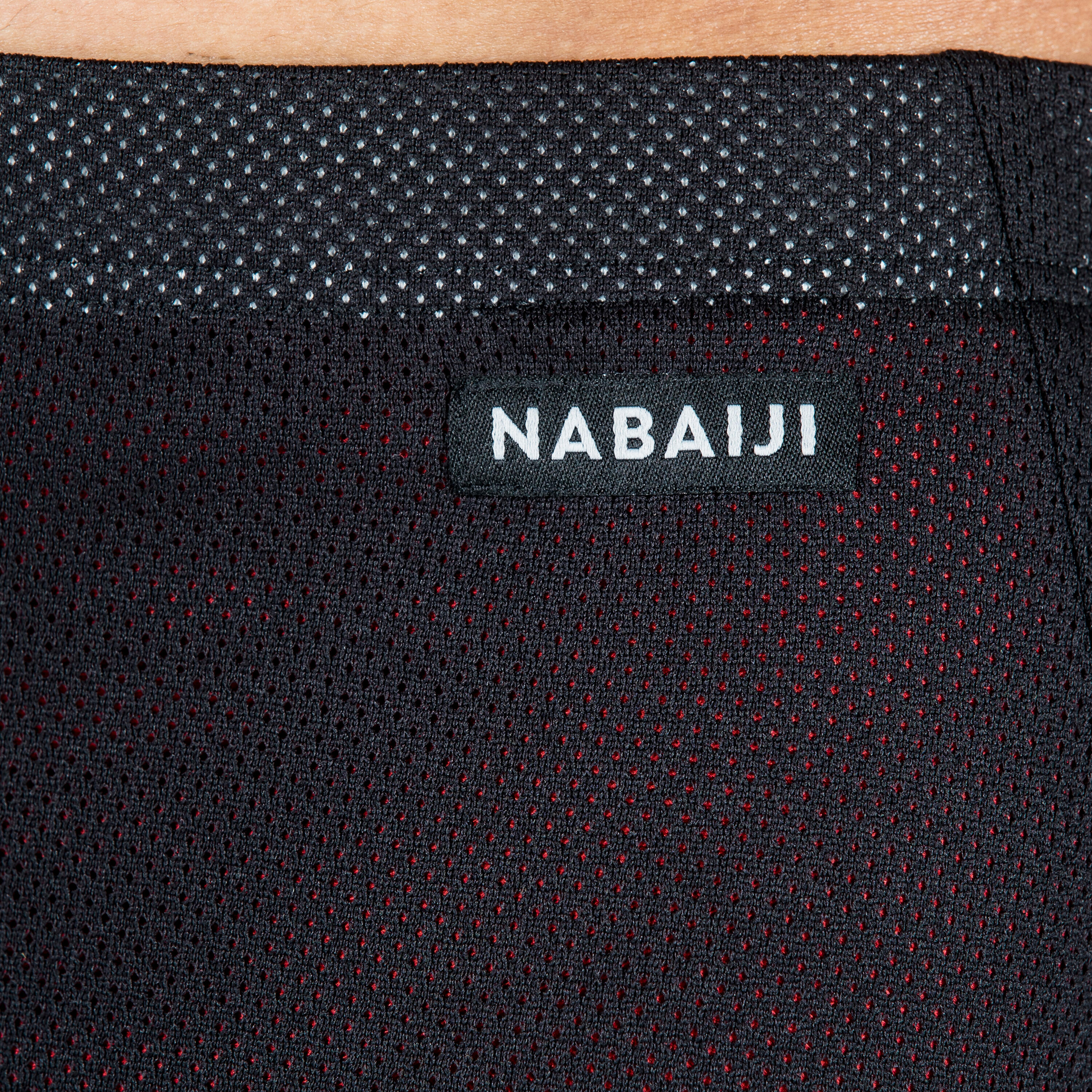 CALÇÕES DE BANHO DE NATAÇÃO BOXER HOMEM 900 - DRAV SUIT PRETO VERMELHO 6/11